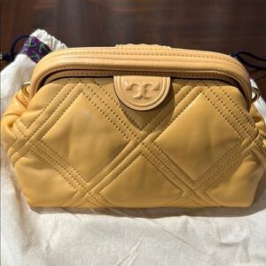 Tory Burch Yellow Quilted Bag